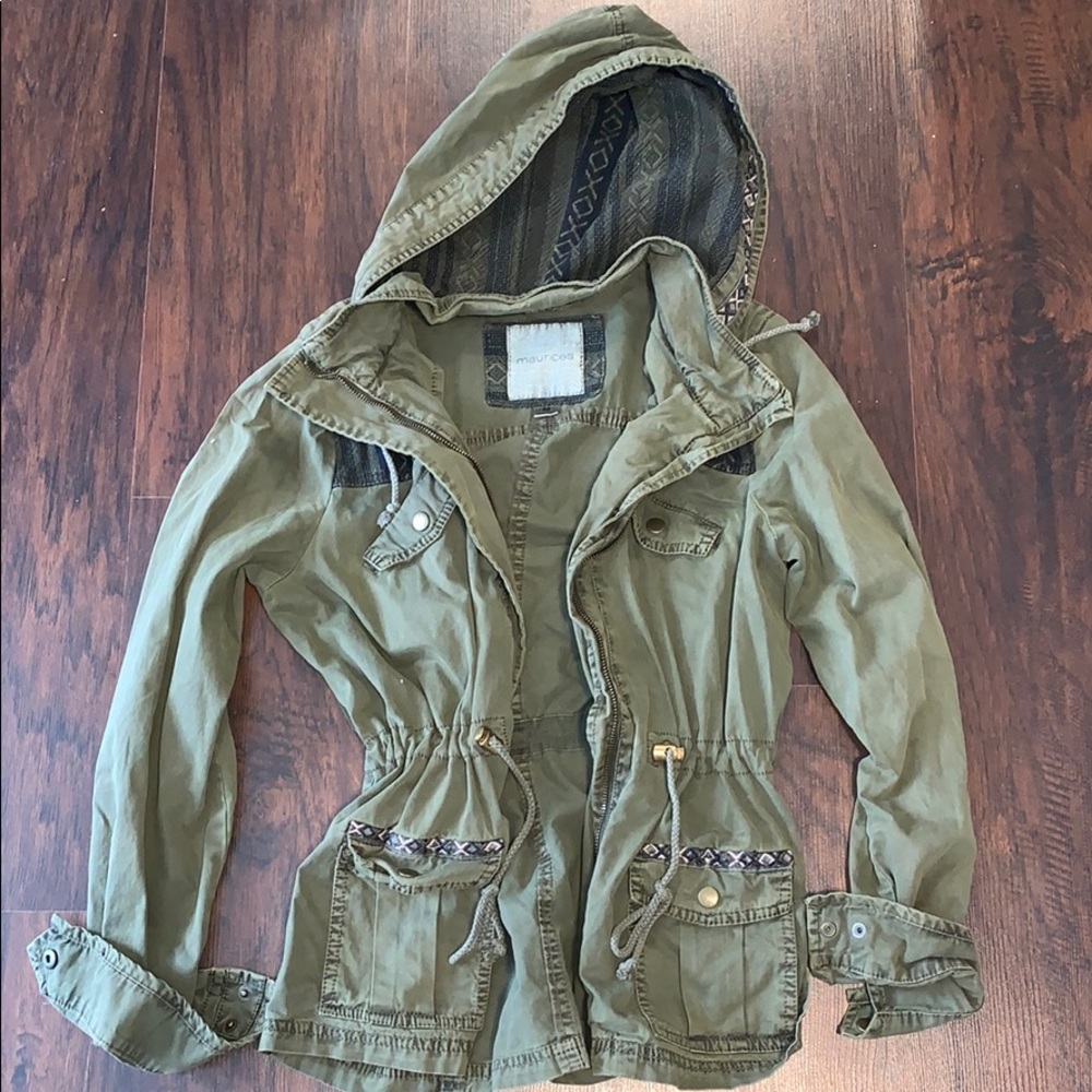 green jacket